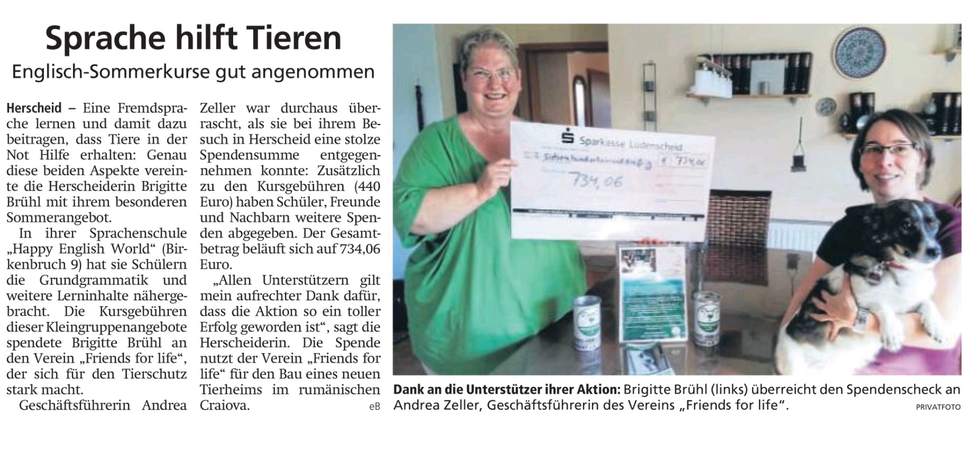 Sprache hilft Tieren
